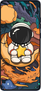 Силиконовый чехол Астронавт и звезда для Motorola Edge 60 Fusion 5G - 5326u-4021 изображение 