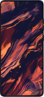 Силіконовий чехол Чорно-помаранчева абстракція для Motorola Edge 60 Fusion 5G - 5340u-4021 изображение 