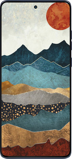 Силиконовый чехол Закат горы для Motorola Edge 60 Fusion 5G - 5434u-4021 изображение 