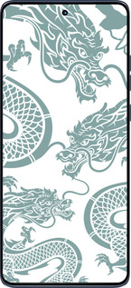 Силиконовый чехол Дракон для Motorola Edge 60 Fusion 5G - 5476u-4021 изображение 