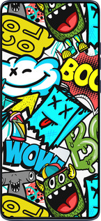 Силиконовый чехол Стикеры v4 для Motorola Edge 60 Fusion 5G - 5508u-4021 изображение 