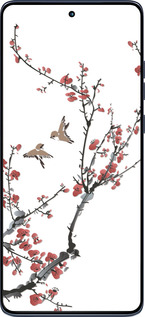 Силиконовый чехол Сакура v2 для Motorola Edge 60 Fusion 5G - 5538u-4021 изображение 