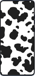 Силиконовый чехол Шкура коровы для Motorola Edge 60 Fusion 5G - 5576u-4021 изображение 