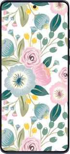 Силиконовый чехол Цветочные обои v2 для Motorola Edge 60 Fusion 5G - 5602u-4021 изображение 