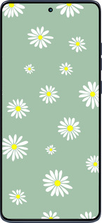 Силіконовий чехол Ромашки v4 для Motorola Edge 60 Fusion 5G - 5603u-4021 изображение 