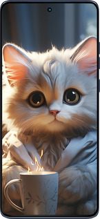 Силиконовый чехол White cat для Motorola Edge 60 Fusion 5G - 5646u-4021 изображение 