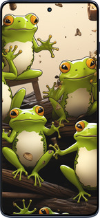 Силиконовый чехол Жабки для Motorola Edge 60 Fusion 5G - 5656u-4021 изображение 