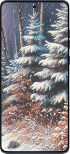 Силиконовый чехол Зимний пейзаж для Motorola Edge 60 Fusion 5G - 5814u-4021 изображение 