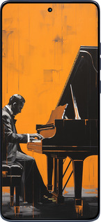 Силиконовый чехол Чехол для телефона Мужчина за Роялем для Motorola Edge 60 Fusion 5G - 5938u-4021 изображение 