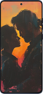 Силиконовый чехол Любовь на полотне для Motorola Edge 60 Fusion 5G - 6067u-4021 изображение 