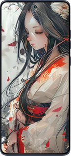 Силиконовый чехол Кицуне для Motorola Edge 60 Fusion 5G - 6073u-4021 изображение 