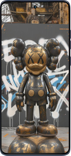 Силиконовый чехол Bronze kaws v3 для Motorola Edge 60 Fusion 5G - 6099u-4021 изображение 