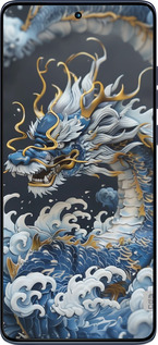 Силиконовый чехол Водяной дракон для Motorola Edge 60 Fusion 5G - 6113u-4021 изображение 