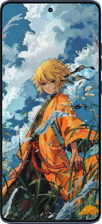 Силиконовый чехол Zenitsu Agatsuma для Motorola Edge 60 Fusion 5G - 6117u-4021 изображение 