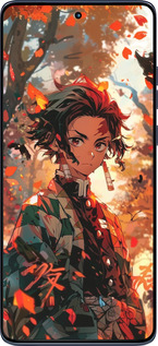 Силиконовый чехол Tanjiro для Motorola Edge 60 Fusion 5G - 6130u-4021 изображение 