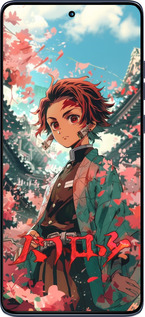 Силиконовый чехол Tanjiro Kamado для Motorola Edge 60 Fusion 5G - 6132u-4021 изображение 