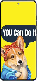Силиконовый чехол чехол с корги You Can Do It для Motorola Edge 60 Fusion 5G - 6184u-4021 изображение 