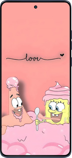 Силиконовый чехол Спанч Боб для Motorola Edge 60 Fusion 5G - 6282u-4021 изображение 