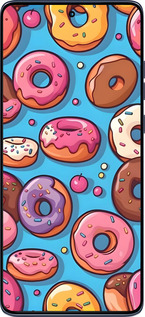 Силиконовый чехол Пончики для Motorola Edge 60 Fusion 5G - 6318u-4021 изображение 