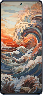 Силиконовый чехол Арт волны для Motorola Edge 60 Fusion 5G - 6324u-4021 изображение 