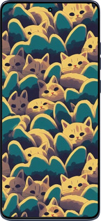 Силиконовый чехол С изображением кошек для Motorola Edge 60 Fusion 5G - 6429u-4021 изображение 