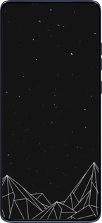 Силиконовый чехол Черно белые абстрактные горы для Motorola Edge 60 Fusion 5G - 6437u-4021 изображение 