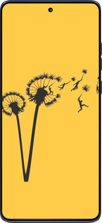 Силиконовый чехол Минимализм одуванчики для Motorola Edge 60 Fusion 5G - 6449u-4021 изображение 