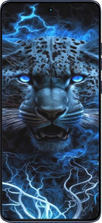 Силиконовый чехол Ледяной леопард для Motorola Edge 60 Fusion 5G - 6460u-4021 изображение 