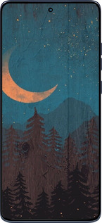 Силиконовый чехол Звездный лес для Motorola Edge 60 Fusion 5G - 6480u-4021 изображение 
