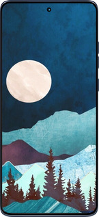 Силиконовый чехол Горная идиллия ночной пейзаж для Motorola Edge 60 Fusion 5G - 6488u-4021 изображение 