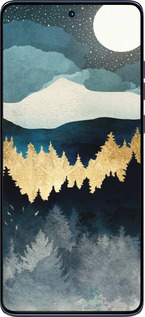 Силіконовий чехол Нічний краєвид з лісом та горами для Motorola Edge 60 Fusion 5G - 6493u-4021 изображение 