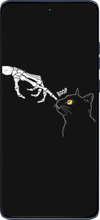 Силиконовый чехол Кошка для Motorola Edge 60 Fusion 5G - 6505u-4021 изображение 