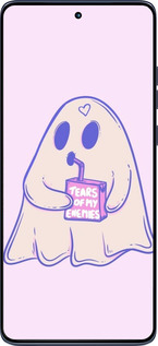 Силиконовый чехол Милый призрак для Motorola Edge 60 Fusion 5G - 6507u-4021 изображение 