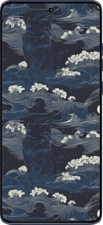 Силиконовый чехол Морская тематика в стиле арт-деко для Motorola Edge 60 Fusion 5G - 6520u-4021 изображение 