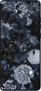 Силіконовий чехол Анотація квітковий малюнок в синіх тонах. для Motorola Edge 60 Fusion 5G - 6539u-4021 изображение 