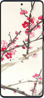 Силіконовий чехол Принт із зображенням цвітіння сакури для Motorola Edge 60 Fusion 5G - 6545u-4021 изображение 