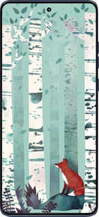 Силиконовый чехол Лис в зелёном лесу для Motorola Edge 60 Fusion 5G - 6547u-4021 изображение 