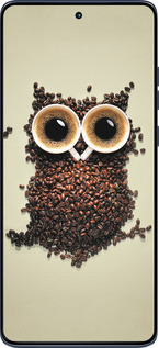 Силиконовый чехол Сова из кофе для Motorola Edge 60 Fusion 5G - 777u-4021 изображение 