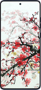 Силиконовый чехол Цветущий куст для Motorola Edge 60 Fusion 5G - 831u-4021 изображение 