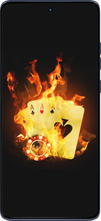 Силиконовый чехол Горящие карты для Motorola Edge 60 Fusion 5G - 839u-4021 изображение 