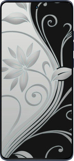 Силиконовый чехол Цветы на чёрно-белом фоне для Motorola Edge 60 Fusion 5G - 840u-4021 изображение 