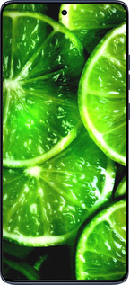 Силиконовый чехол Зелёные дольки лимона для Motorola Edge 60 Fusion 5G - 852u-4021 изображение 