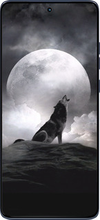 Силиконовый чехол Воющий волк для Motorola Edge 60 Fusion 5G - 934u-4021 изображение 