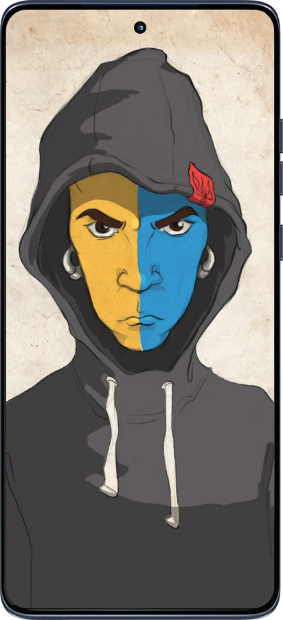 Силиконовый чехол Злой подросток для Motorola Edge 60 Fusion 5G - 1053u-4021 изображение 