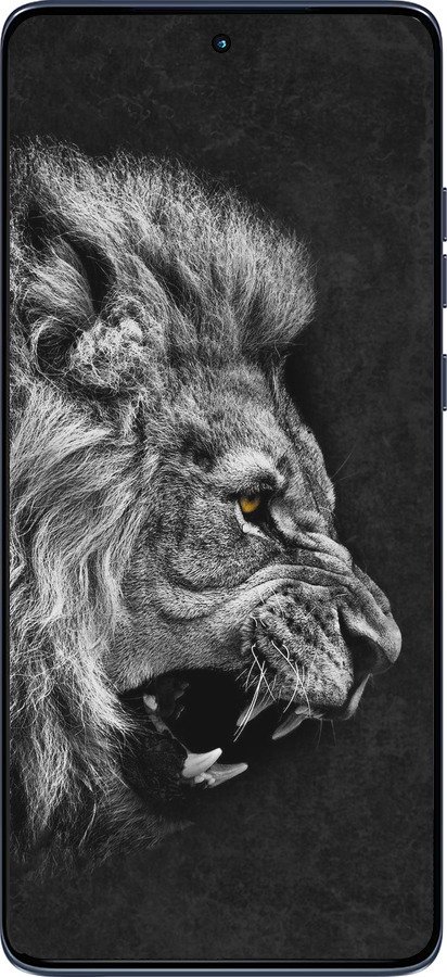 Силиконовый чехол Лев для Motorola Edge 60 Fusion 5G - 1080u-4021 изображение 