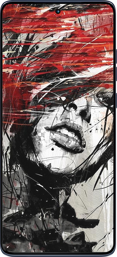 Силіконовий чехол Обличчя дівчини для Motorola Edge 60 Fusion 5G - 1162u-4021 изображение 