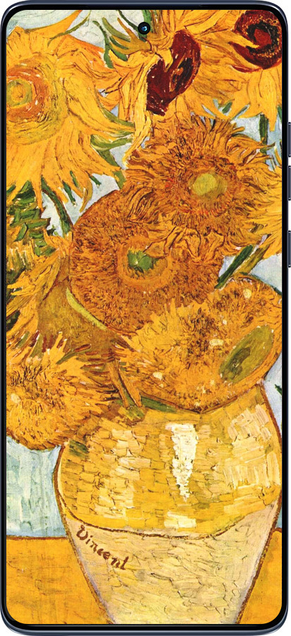 Силиконовый чехол Винсент Ван Гог. Подсолнухи для Motorola Edge 60 Fusion 5G - 162u-4021 изображение 
