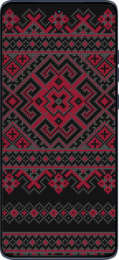 Силиконовый чехол Вышиванка 52 для Motorola Edge 60 Fusion 5G - 1763u-4021 изображение 