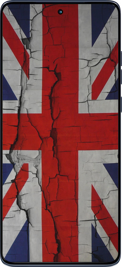 Силиконовый чехол Флаг Великобритании 2 для Motorola Edge 60 Fusion 5G - 387u-4021 изображение 