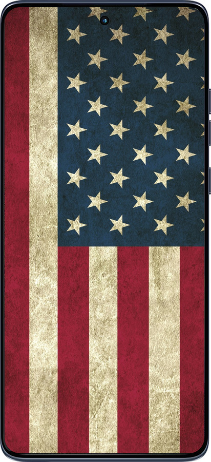 Силіконовий чехол Прапор США для Motorola Edge 60 Fusion 5G - 395u-4021 изображение 